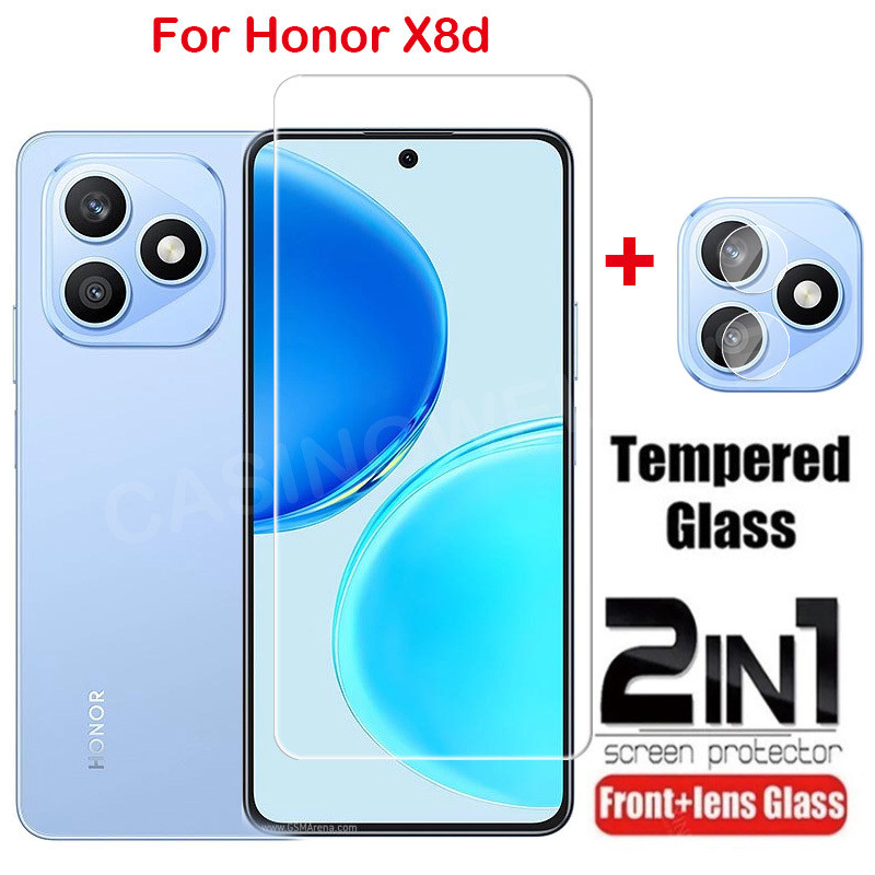 สําหรับ Honor X8d Play10 X5c Plus X5d Plus 4G 5G 2026 คลุมทั้งหมดกระจกนิรภัยด้านหน้าฟิล์มป้องกันหน้าจอกลับกล้องเลนส์ป้องกันฟิล์ม