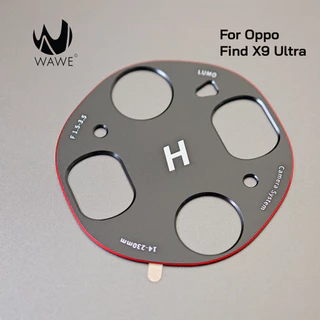 [ส่งจากกทม.] กันรอยเลนส์กล้อง Oppo Find X9 Ultra วัสดุแผ่นอลูมิเนียมขอบดำและขอบแดง ปกป้องกล้องตัวเทพ