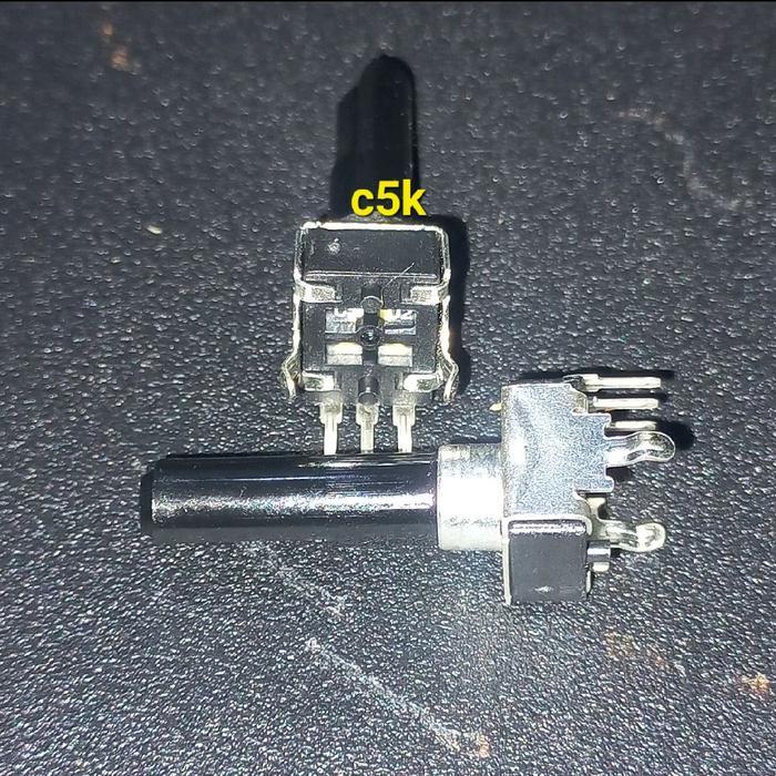 Potentiometer ประเภท C ผสมเพิ่ม mono bend ขา C5k C 5k C502 502 3pin 3 pin 3 P 1