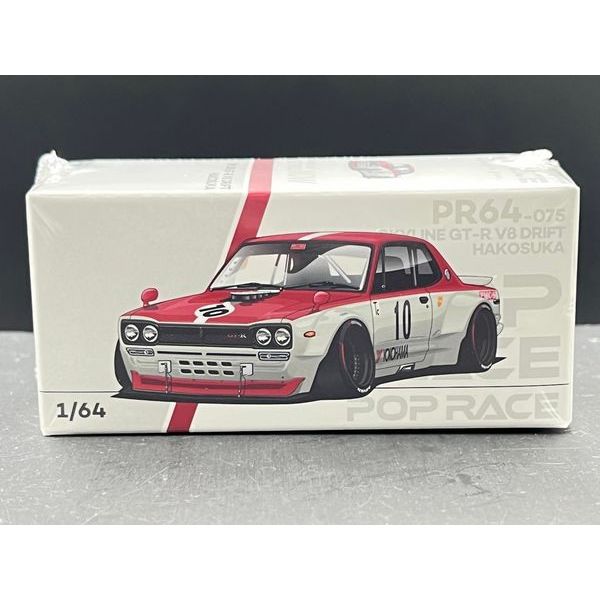 POPRACE 1:64 SKYLINE GT-R V8 DRIFT (HAKOSUKA) - WATANABE