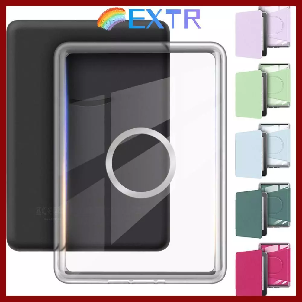 EXTR e-Reader, Auto Wake/Sleep ฝาครอบแม่เหล็กที่ถอดออกได้,สีสันสมาร์ทกันกระแทกอะคริลิคสําหรับ Kindle Paperwhite 12th Gen 2024 7 นิ้ว Colorsoft SA568B