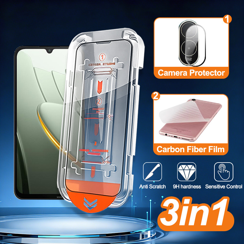 3 in 1 Magic กล่องสําหรับ POCO C81 Pro 8K 9H กระจกนิรภัยสําหรับ POCO C81 Pro C81x C85 C85x C75 C71 C