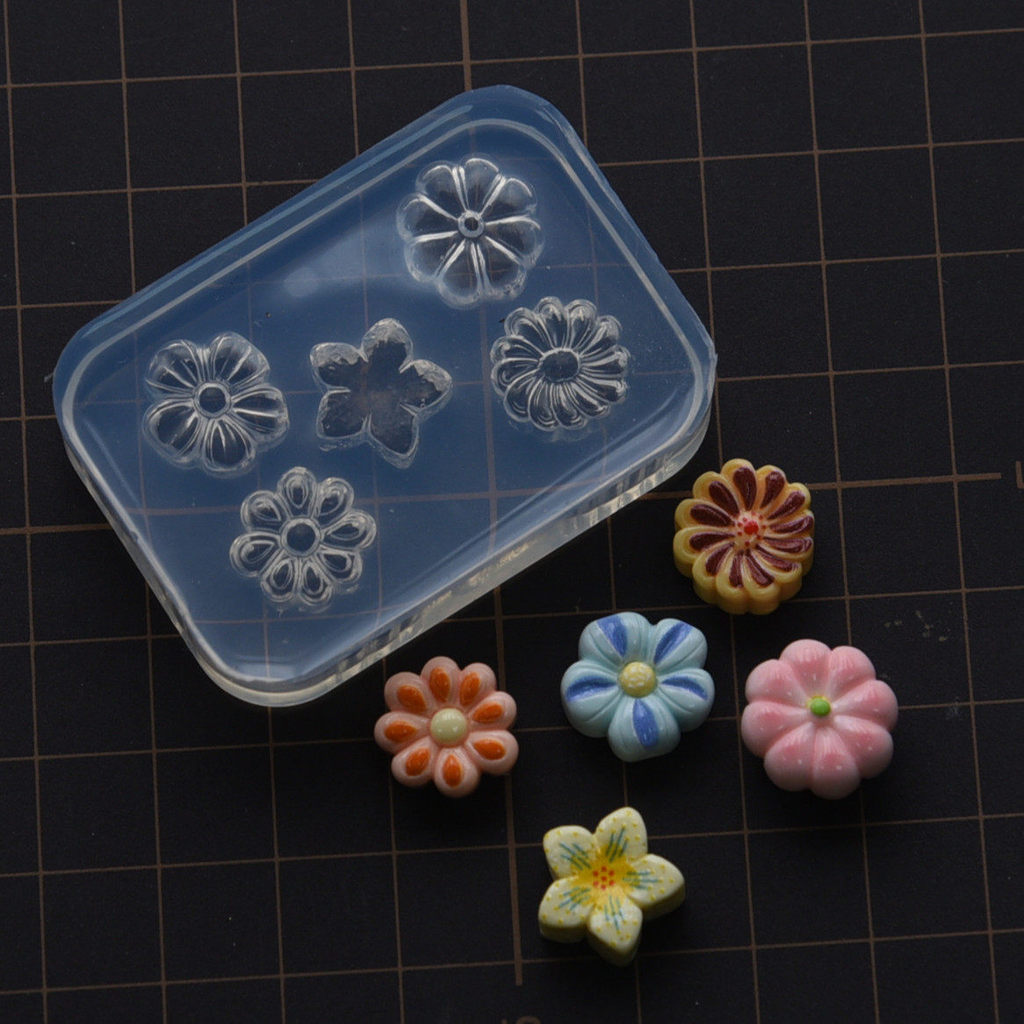 Miniature Clay diy ญี่ปุ่น Wagashi สามมิติแม่พิมพ์ซิลิโคนขนมหวาน Jelly แม่พิมพ์ผลไม้ Snowskin Mooncake แม่พิมพ์