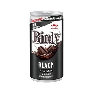 เบอร์ดี้ แบล็คน้ำตาลน้อยพร้อมดื่ม Birdy Black Less Sugar RTD 170ml.