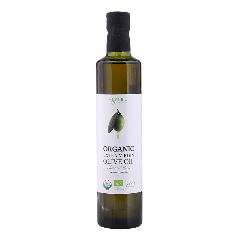 อะกรีไลฟ์ออร์แกนิคเอ็กซ์ตร้าเวอร์จิ้นโอลีฟออยล์ 500มล Agrilife Organic Extra Virgin Olive Oil 500ml [8859414000395 ]