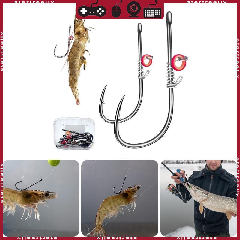 ST Fishing Baitholder Hook Fishing Hook Barbed Fishhook Fishing Tackle