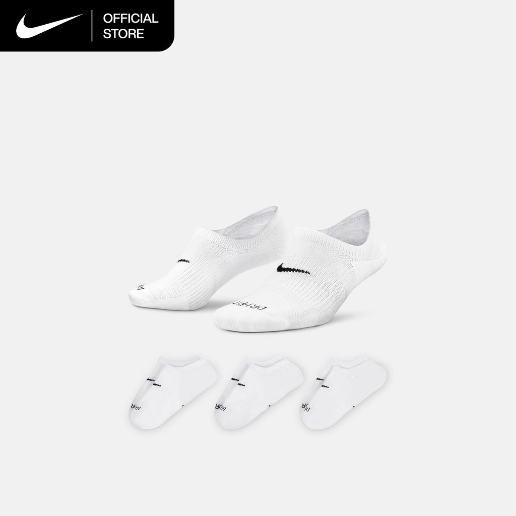 Nike Women's Everyday Plus Cushioned Training Footie Socks (3 Pairs) - White [DH5463-903]