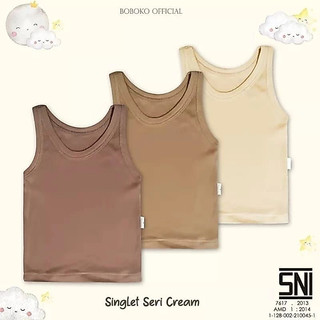 6Pcs Singlet Anak Bayi Baby Newborn SNI Kaos Dalam NB Usia 0-2 Tahun BOBOKO INOVATEX
