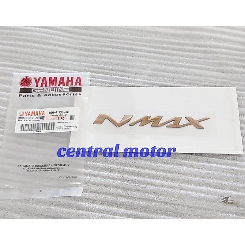 3D Emblem All New Nmax Nmax N Max สติกเกอร์สีดําทองสติกเกอร์ต้นฉบับ Yamaha อะไหล่แท้ B6H-F173B-80 B6