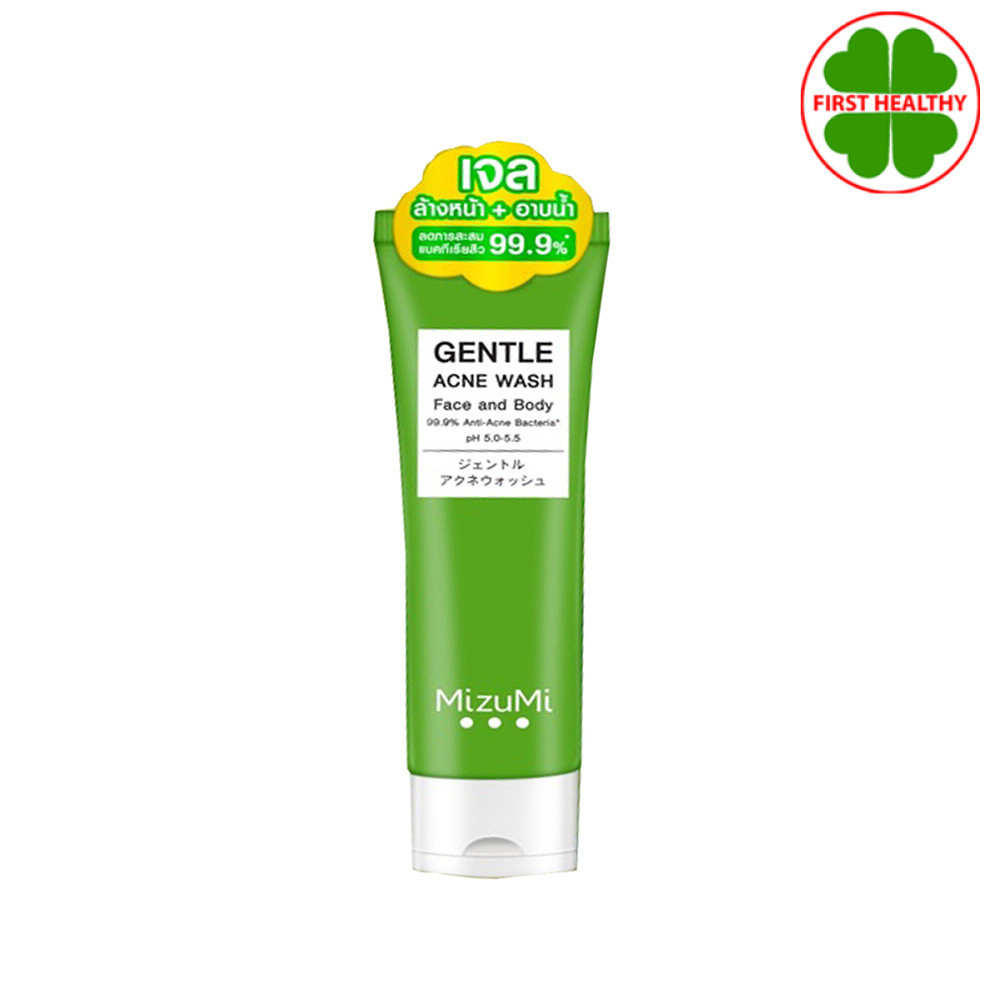 MizuMi Gentle Acne Wash มิซึมิ เจลอาบน้ำ เจลล้างหน้า ( 1 หลอด 45 ml )