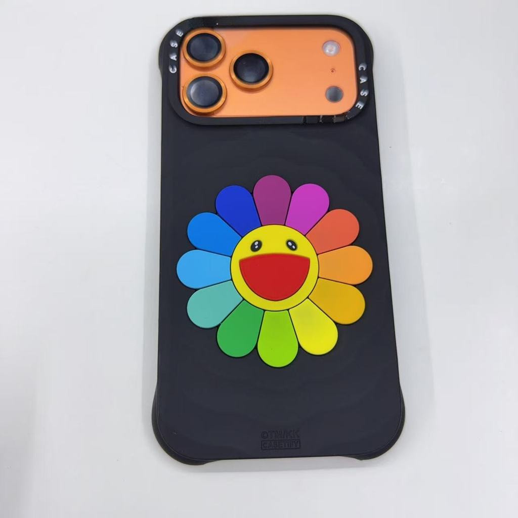 ใหม่ซิลิโคนเหลวยาง MURAKAMI เคสสําหรับ iPhone 17Pro Max Case กันกระแทกปกแข็ง