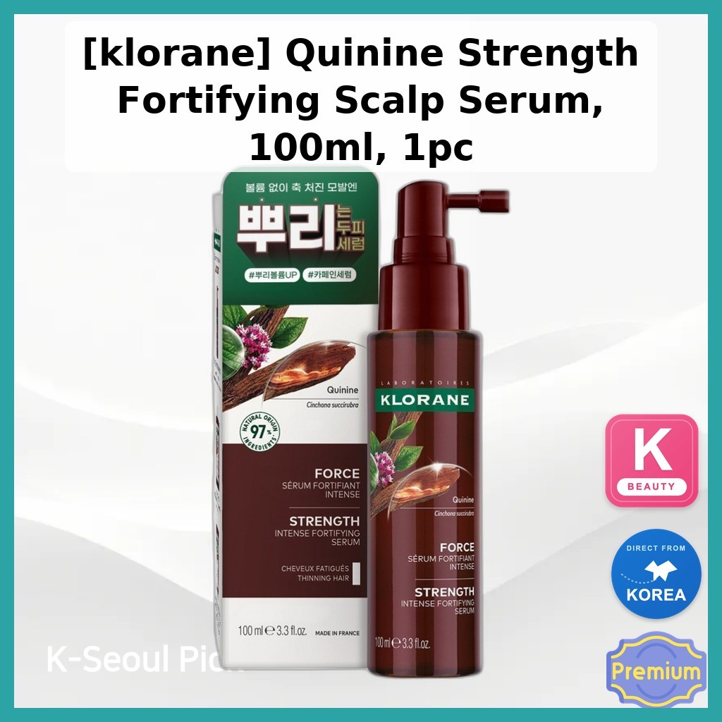 [klorane] Quinine Strength Fortifying Scalp Serum, 100ml, 1pc / Korean Scalp Serum by K-Seoul Pick