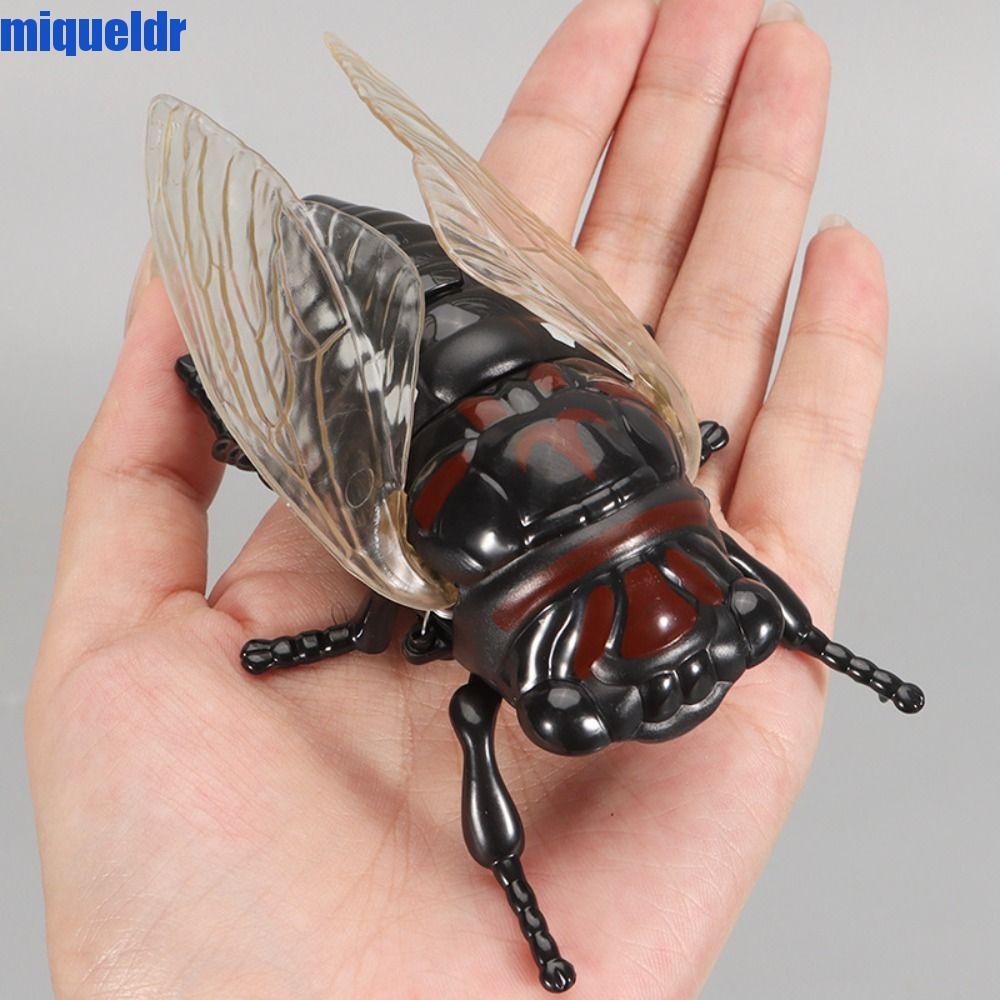 MIQUEL ของเล่นโมเดลแมลง, Cicada Scarab Bee Beetle Chain Winding ของเล่นแมลง, น่ารักเล่นตลก Trick สัตว์พลาสติกจําลอง Wind Up แมลง Party ของขวัญ