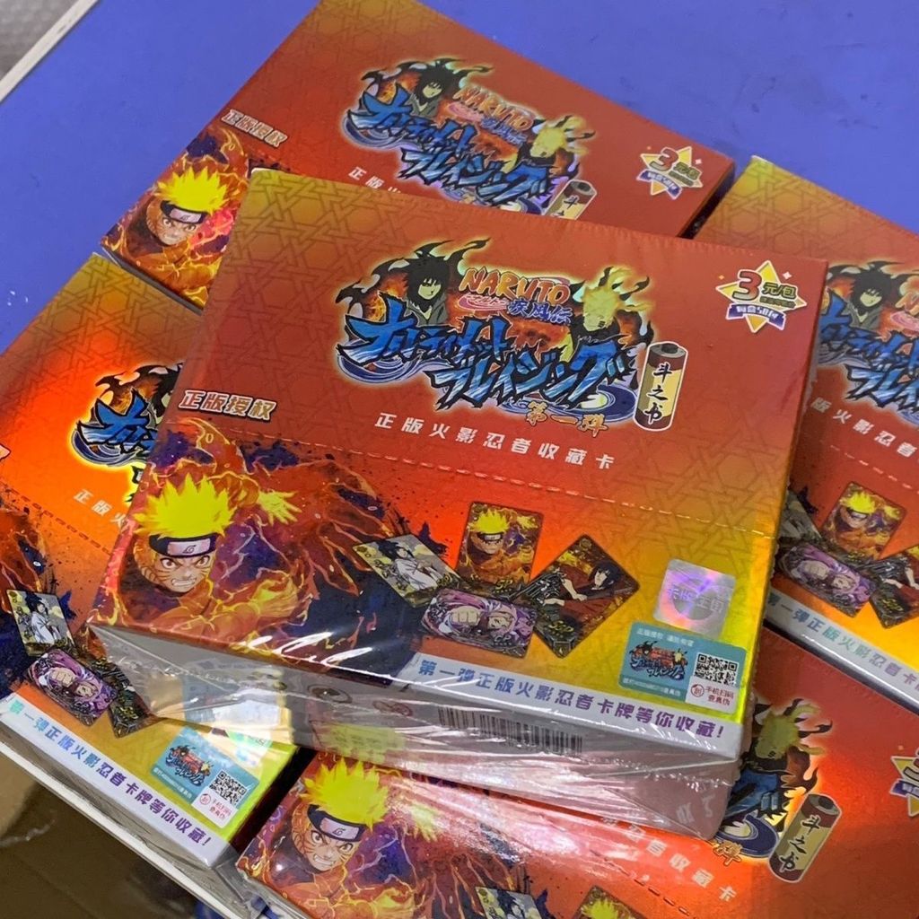 การ์ด Kingdom ยี่ห้อใหม่ Naruto Shippuden คอลเลกชันการ์ด First Merchanting อะนิเมะ Out of Print Treatment ทั้งกล่อง Clearance