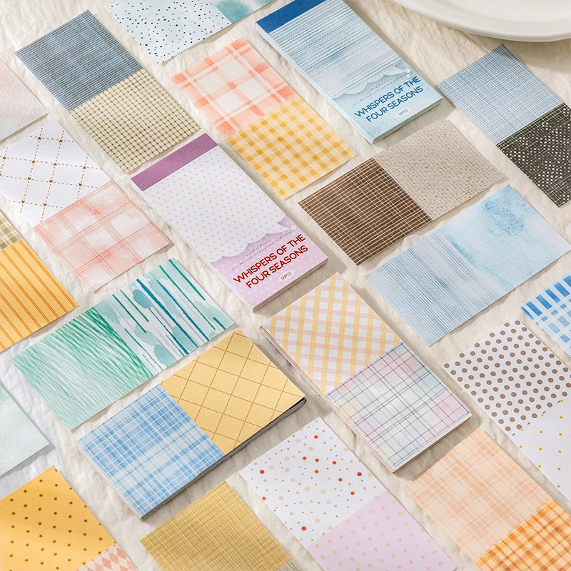 Journal GO 50 หน้า Four Seasons Basic พื้นหลังวัสดุสติกเกอร์หนังสือ Planner diy Scrapbooking การ์ดโทรศัพท์มือถือ Decor Decals