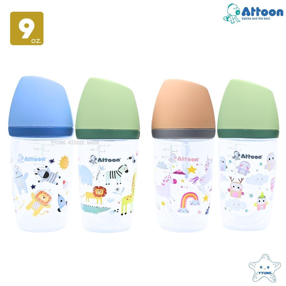 Attoon ขวดนมคอกว้าง ฝาสโลป แพ็คคู่ 5 รูปที่ 7