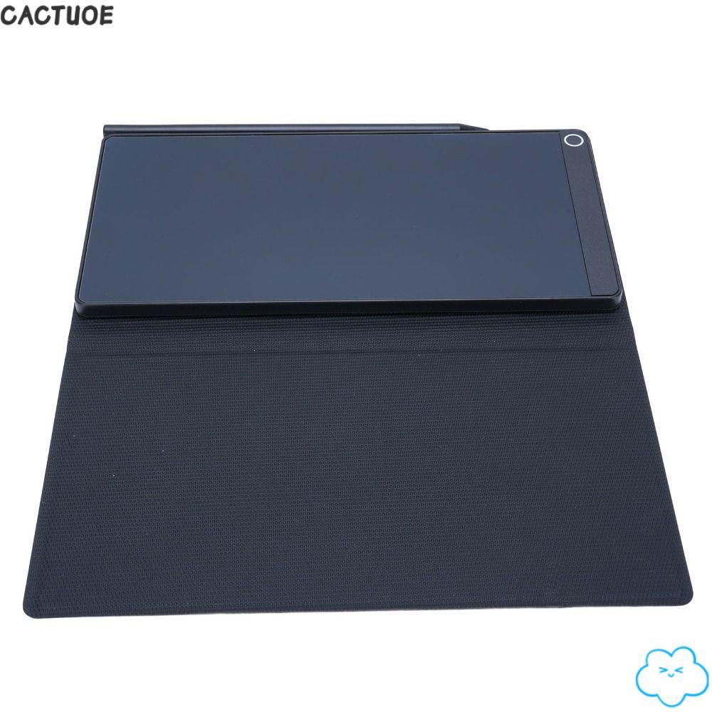 CACTUOE แท็บเล็ตเขียน LCD, หนังแบบพกพาออกแบบ Digital Notepad, Erasable Reusable 6.5 นิ้วเต็มหน้าจอแข