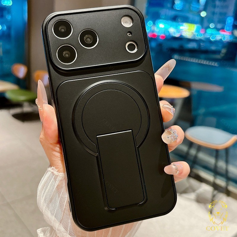 COVET Premium Metallic Case เข้ากันได้กับ IPhone 17 16 15 14 13 12 Pro Max พร้อมการดูดซับแม่เหล็กที่แข็งแกร่ง ดีไซน์เพรียวบาง