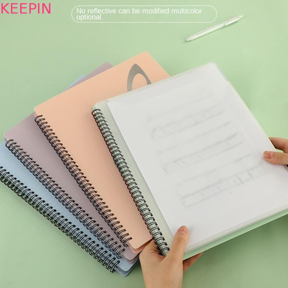 KEEPIN โฟลเดอร์คะแนนเพลงหลายชั้น 40 หน้า A4 แบบยืดหยุ่น ถอดออกได้ เหมาะกับขนาดตัวอักษร เขียนได้ เปียโน