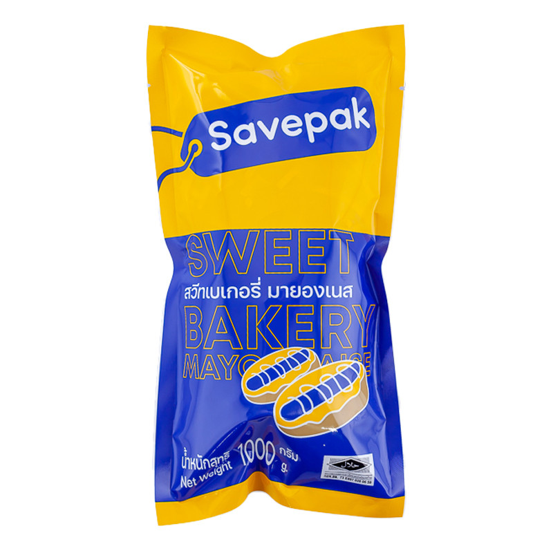 เซพแพ็ค สวีท เบเกอรี่ มายองเนส 1 กก. (SAVEPAK Sweet Bakery Mayonnaise 1 kg) โปโลแมน POLOMAN