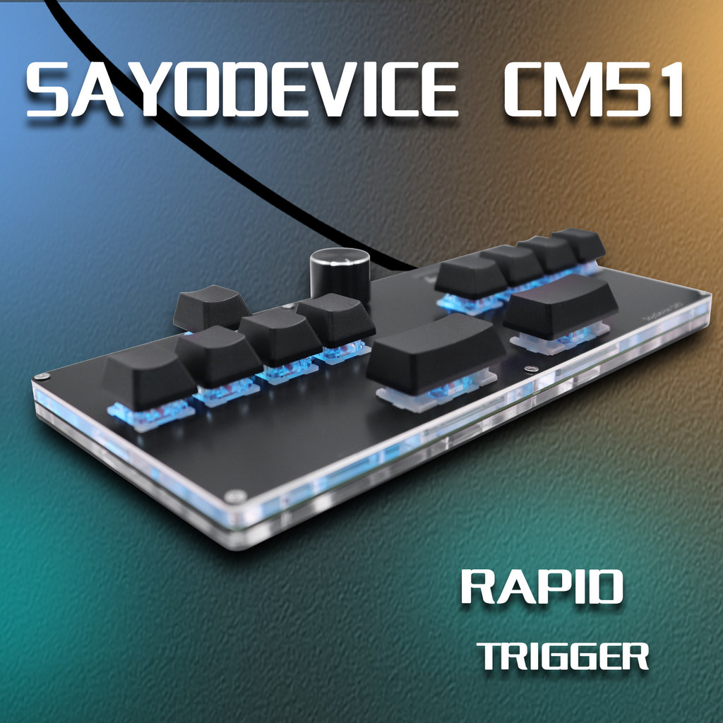 SayoDevice CM51+ Rapid Triggerxing Shaft เกมคอนโซล盘自慰器 รูปที่ 3