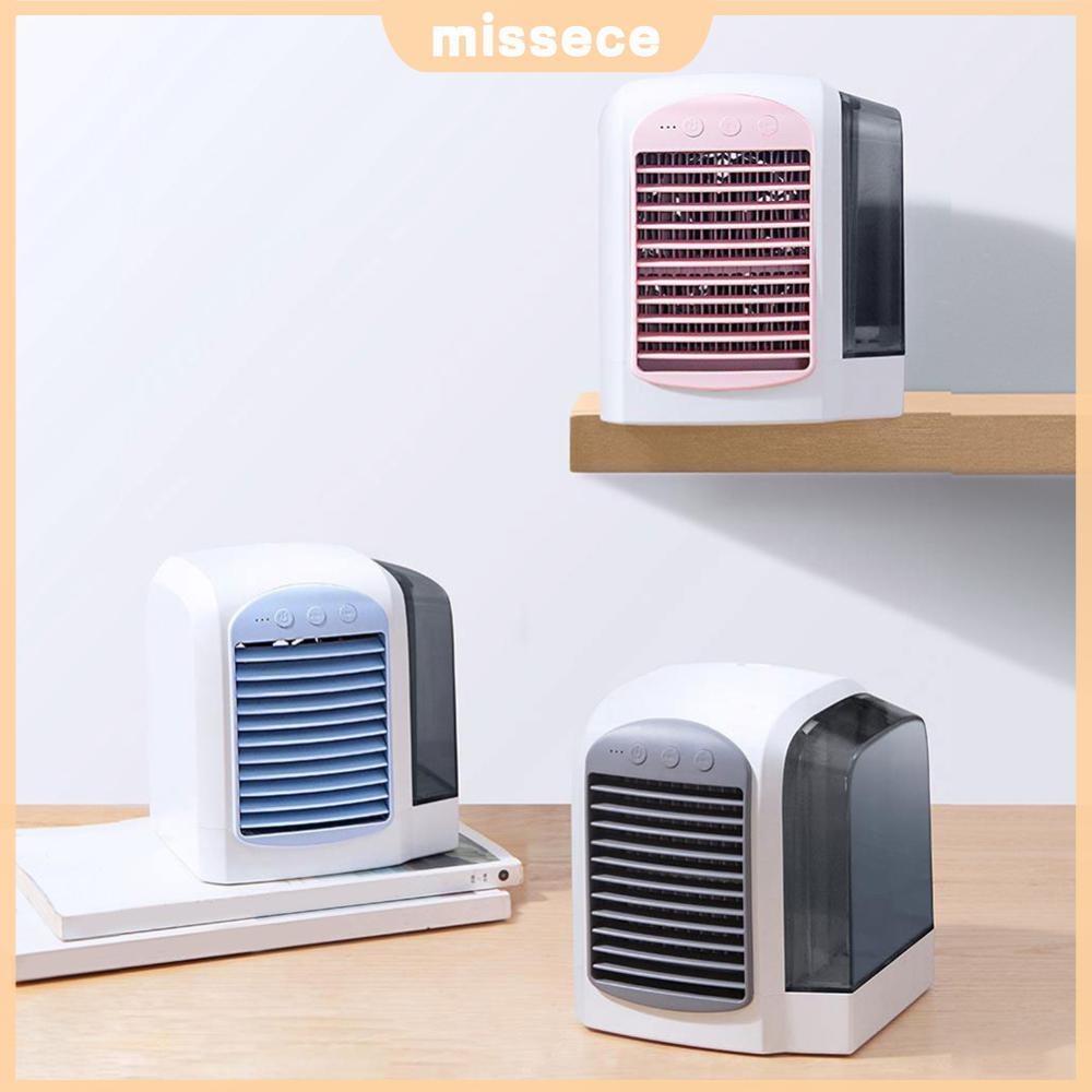 Water-Cooled Personal Mini Air Cooler 3 Gear Mini Portable Air Chiller สําหรับห้องนอนห้องนั่งเล่น [M