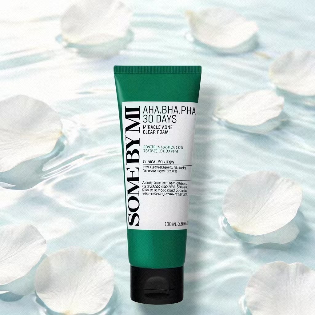SOME BY MI AHA BHA PHA 30 Days Miracle Foam 100ml ลดสิวอุดตัน ควบคุมความมัน ล้ำลึก รูขุมขนสะอาด ไม่อมน้ำมัน ซึมไว หน้าใส