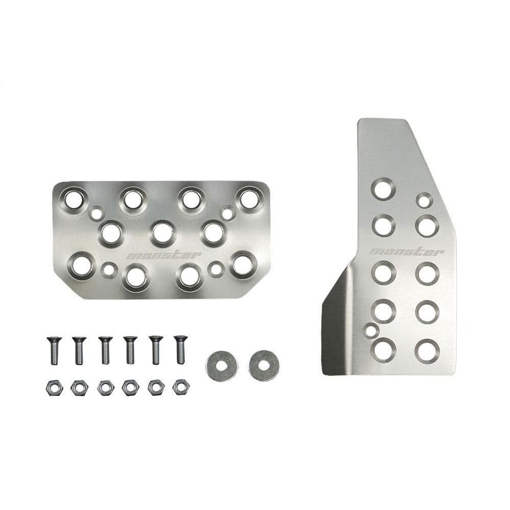MONSTER SPORT Sports Driving Pedal Cover Clear Anodized for Swift Sport [ZC33S] / Swift [ZC13S/ZC83S