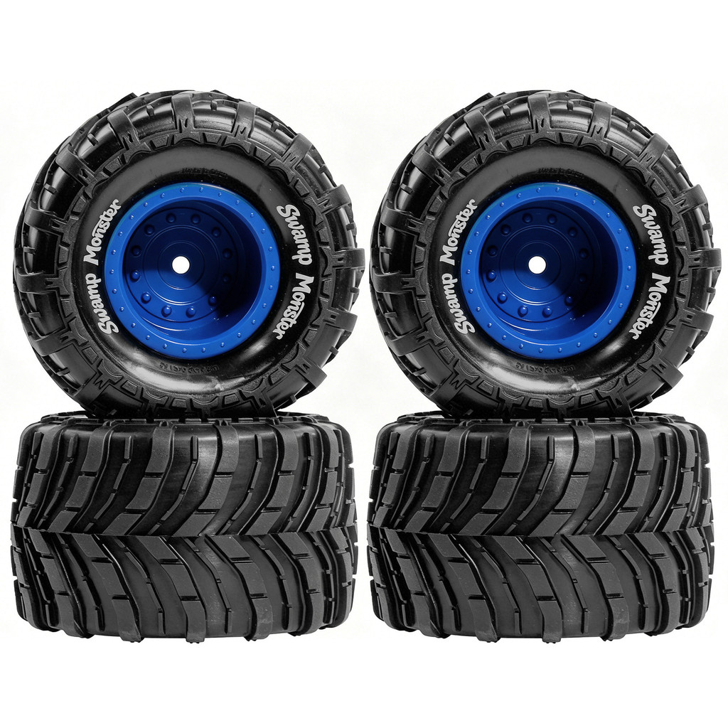 4pcs 85 มม.ยางล้อยางสําหรับ 1/14/16 KRATON MJX ARRMA Quake MINI16207 16208 HBX 16889 SCY 16101 16102 TRAXXAS SUMMIT E- Revo