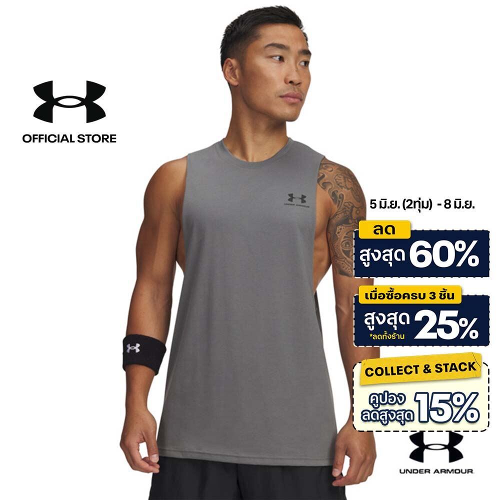 Under Armour เสื้อกล้ามสำหรับผู้ชาย UA Left Chest Cut-Off