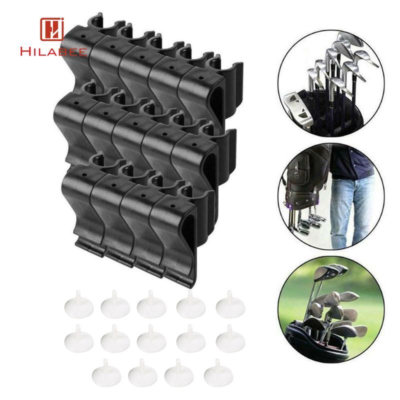 HILABEE Golf Putter Clamp Holder น้ําหนักเบา ABS Clip Ball Marker เครื่องมือสําหรับฝึกซ้อมกอล์ฟและคลับกระเป๋าอุปกรณ์เสริม