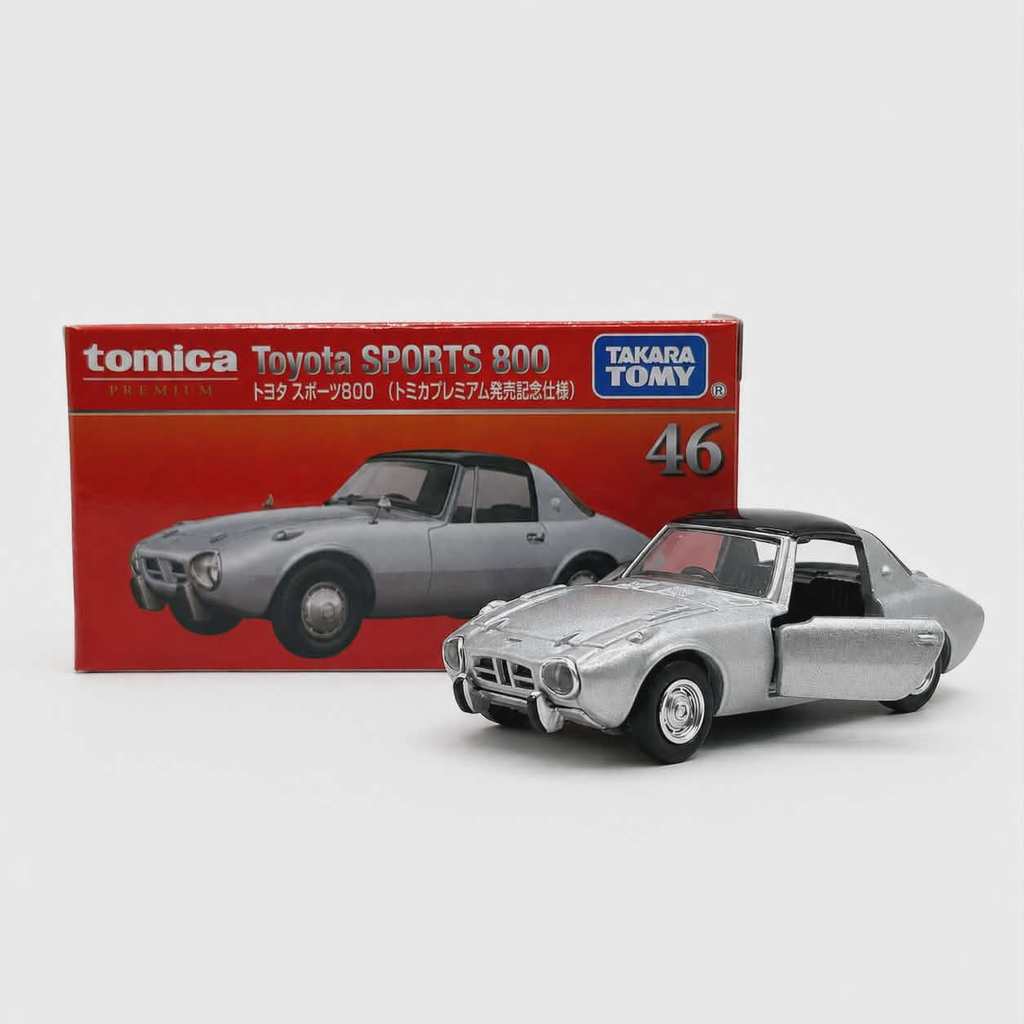 CLM Tomica premium 46 Toyota Sports 800 Silver color ใหม่ในซีล 🌱 โมเดลรถสะสมขนาดเล็กยาว 6.5 ซม
