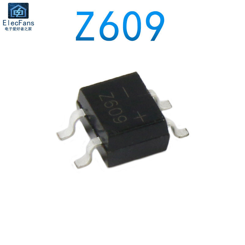 ((5 ชิ้น) Original S1ZB60 0.8A 600V Patch SOP-4 Silk Printing Z609 Rectifier Bridge Stacking Rectifi