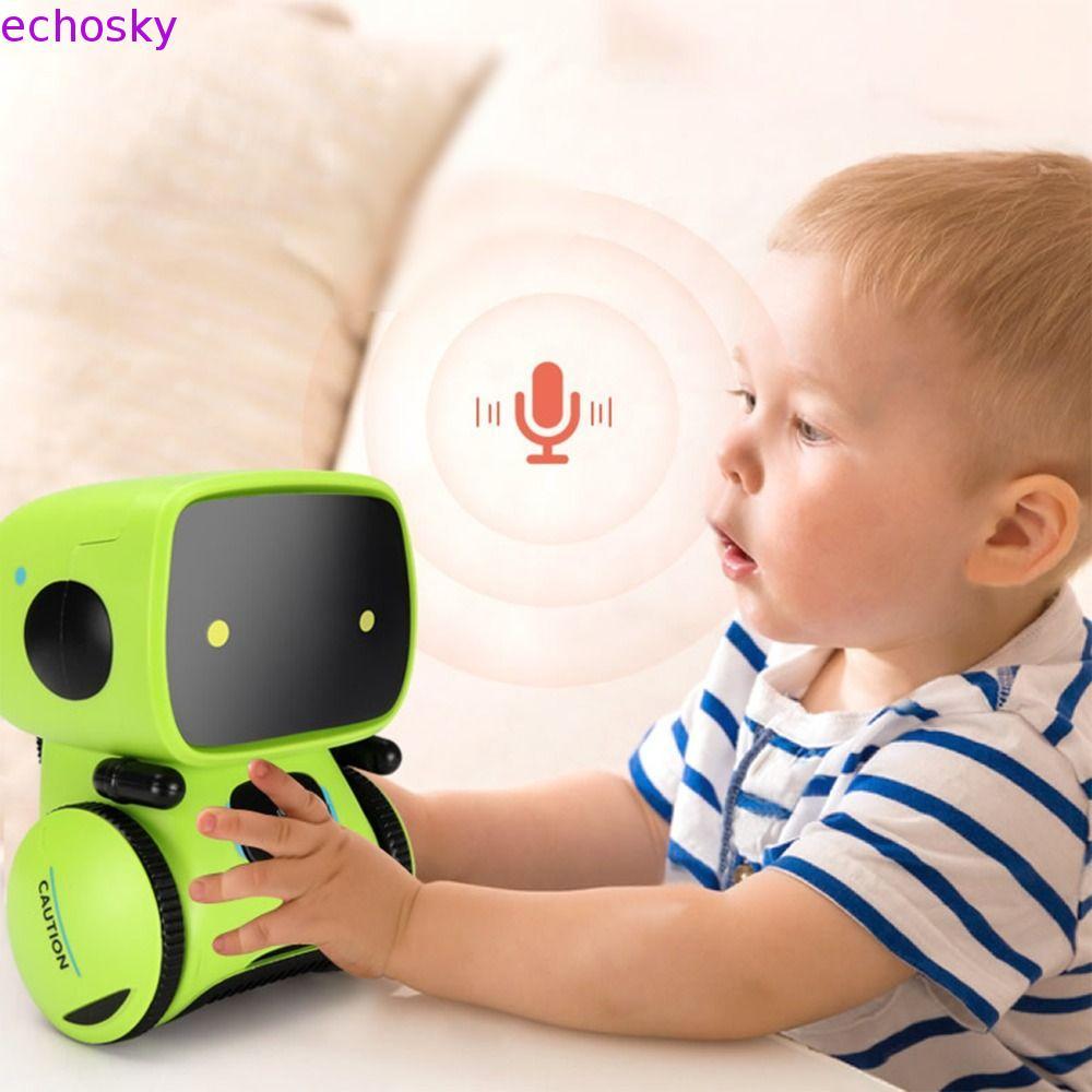 ECHOSKY Emo Robot, Voice Command Touch Control หุ่นยนต์อัจฉริยะ, ฟังก์ชั่นเต้นรําของเล่นแบบโต้ตอบฟัง