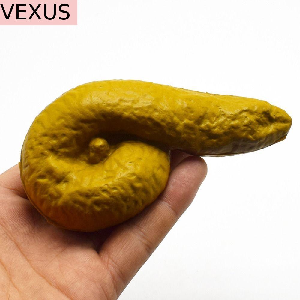 VEXUS Prank Fake Poop, สมจริงอึคลาสสิกที่สมจริงปลอม Turd, ปลอมสุนัข Poop ของเล่นพลาสติกสีน้ําตาล Poo Amazing Turd Gag Party Supplies