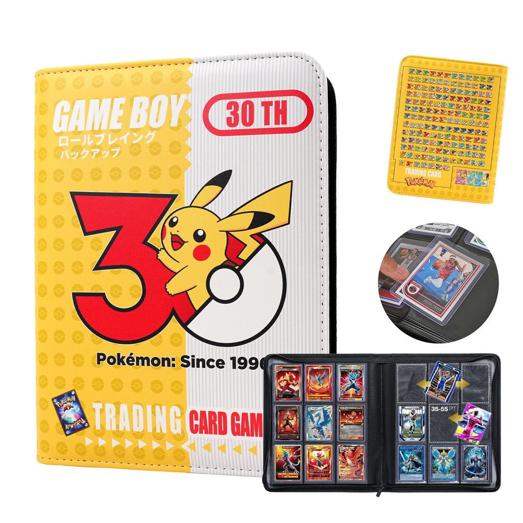 GAMEBOY 35PT Card Holder Collection Book Deluxe Pokémon Card 30th Anniversary Storage Book PTCG Card