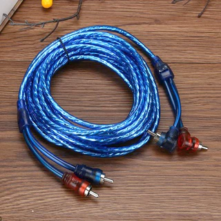 NewAlitech สายสัญญาณRCAทองแดงแท้ 2ออก2 สายRCA สายแจ็ค ใช้ได้ทั้งเครื่องเสียงบ้าน เครื่องเสียงรถยนต์