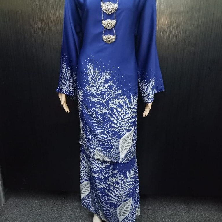 Ella Batik Pahang Kurung Dress (KB23034) Seta Pura Silk BBSjb