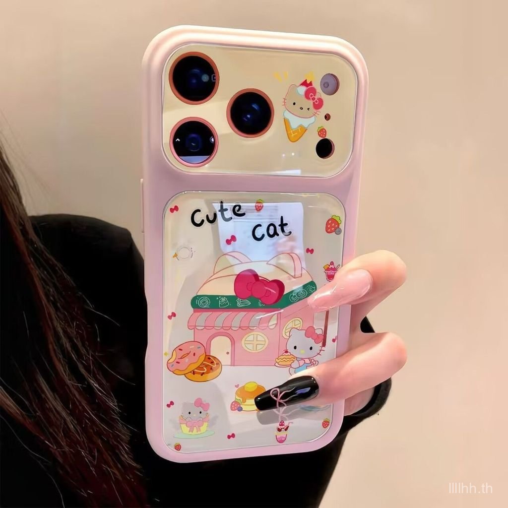 เคสโทรศัพท์เหมาะสําหรับiPhone 11 12 13 14 15 16 17 Pro max Donut KT Cat Shock-resistant Shock-proofป้องกันกรณีรวมทุกอย่างกรณีNH7G