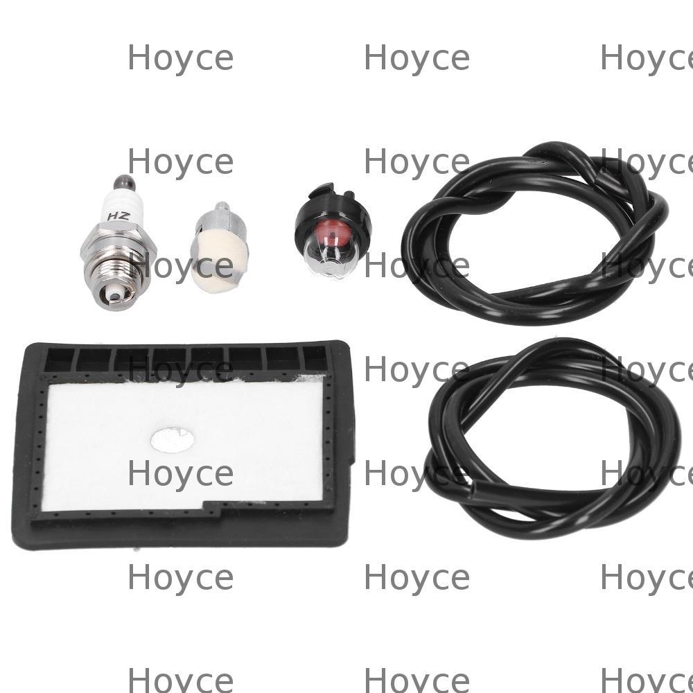HOYCE หลอดกรองอากาศสีดําและสีขาวติดตั้งง่ายชุดหัวเทียนอะไหล่เลื่อยยนต์พลาสติกขนาดกะทัดรัดสําหรับ Ech