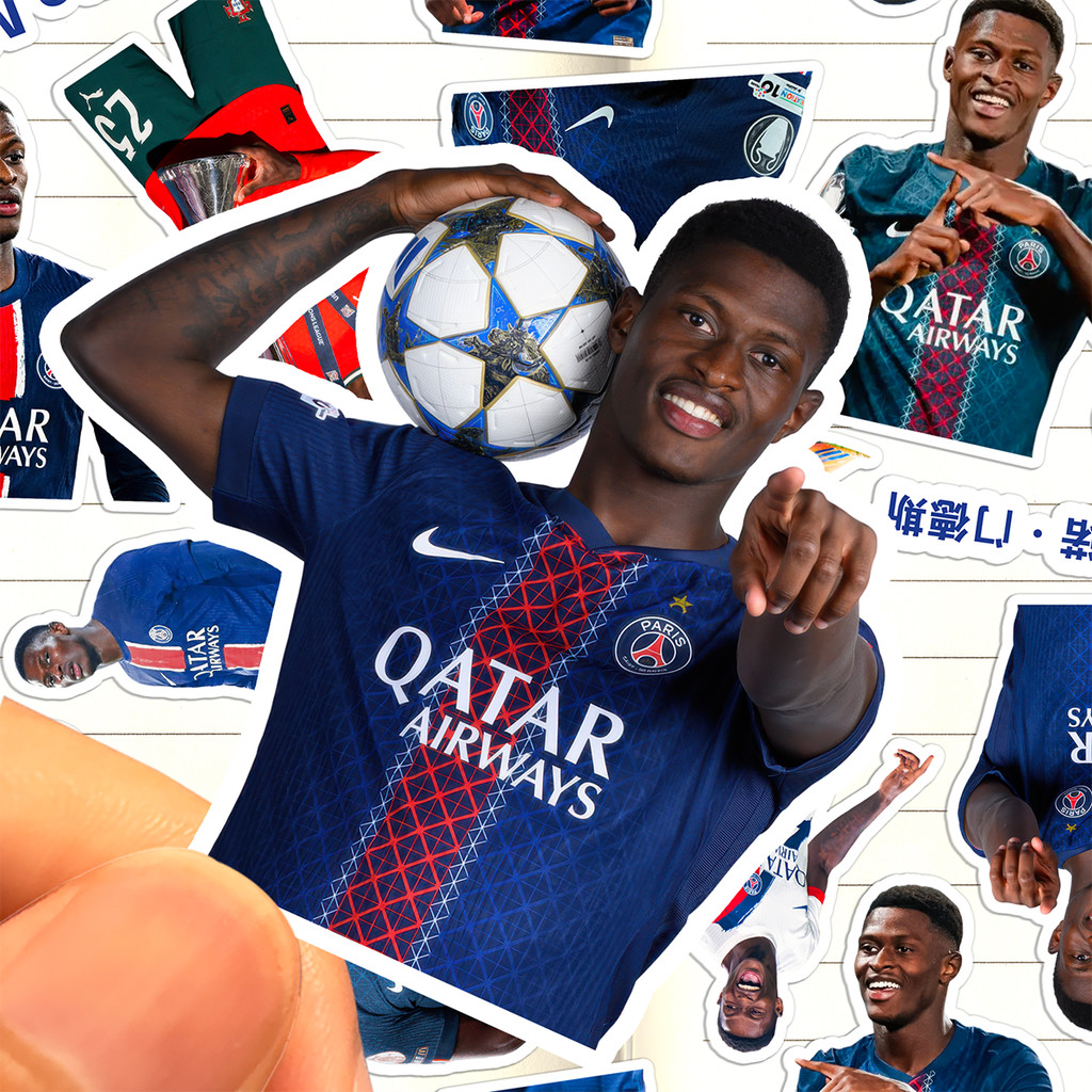 Nuno Mendes สติ๊กเกอร์ HD กันน้ํา Big Paris Football Player Nuno Mendes Collection สติ๊กเกอร์