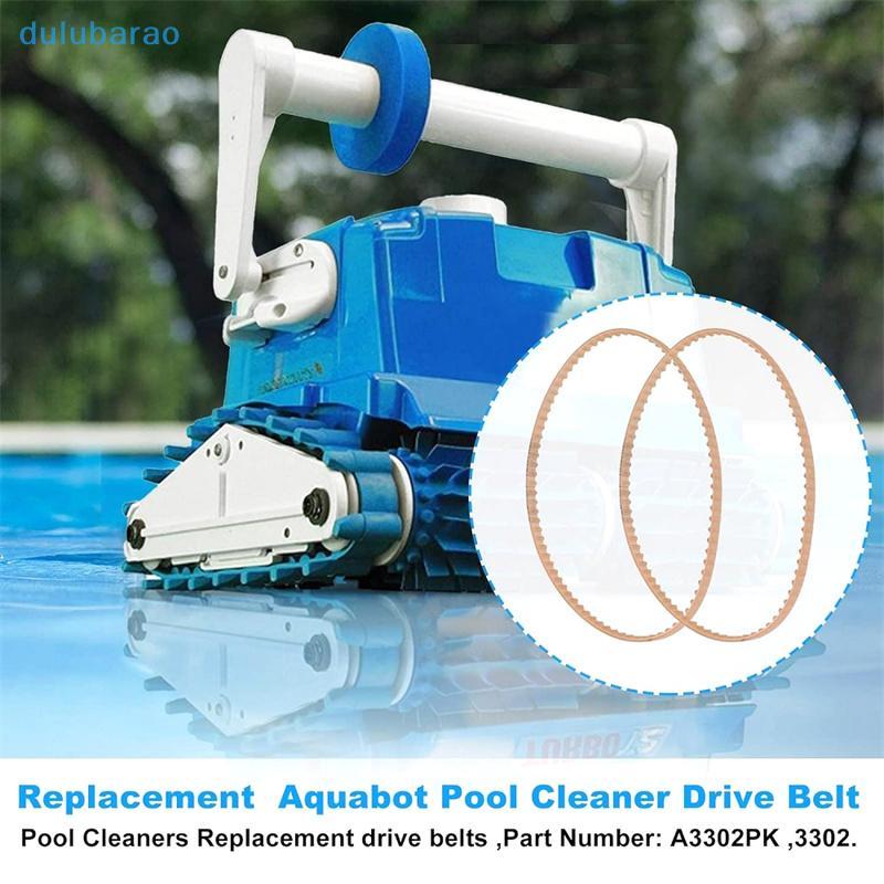 [DUL] A3302PK Pool Cleaner Robot Belt 2PCS สําหรับ Aquabot 3302 80 ฟันอะไหล่ AO