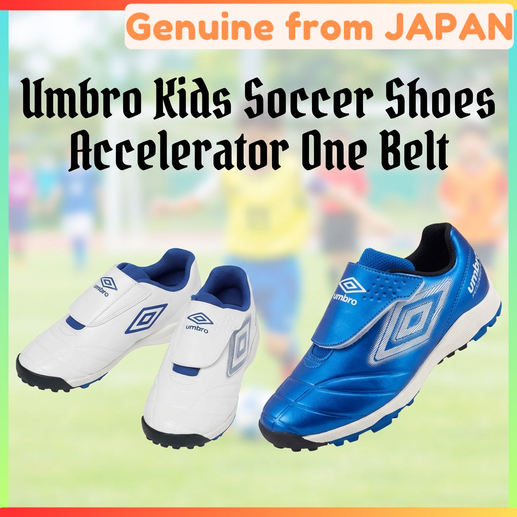 Umbro Kids Soccer Shoes Accelerator One Belt TR JR WIDE Children Futsal Training Shoes