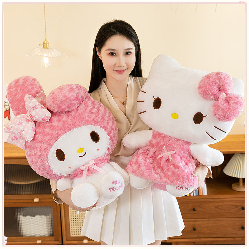 น่ารัก เคที แมว ทํานอง ตุ๊กตาของเล่นตุ๊กตาหมอนเด็กสาวตุ๊กตาของขวัญนุ่ม