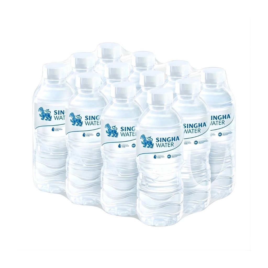 สิงห์ น้ำดื่ม Singha Drinking Water 600ml. Pack12
