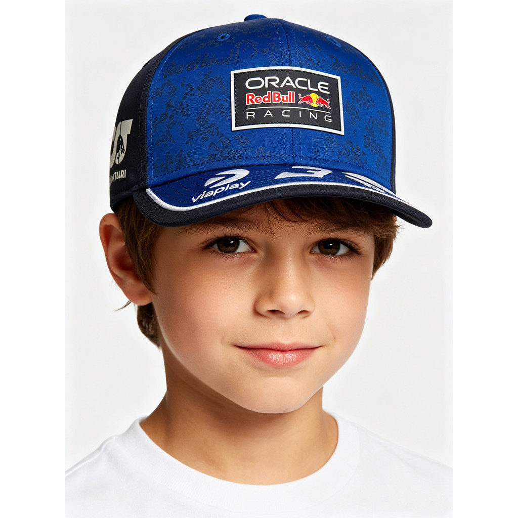 RedBull Racing F1 Team Max Verstappen 2026 GP Navy Cap สําหรับเด็ก 5BRD