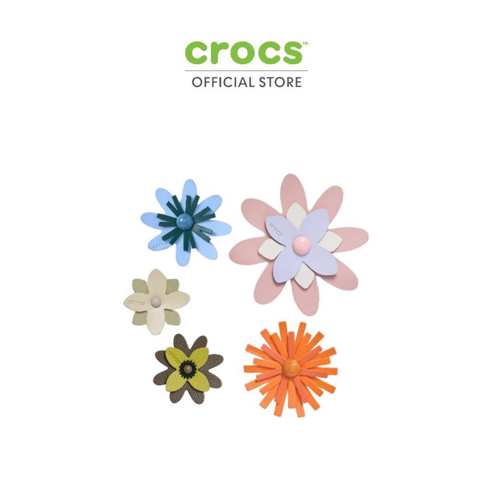 CROCS ตัวติดรองเท้า JIBBITZ™ FAUX LEATHER FLORAL 5 PACK รุ่น 10018690 - MULTICOLOR