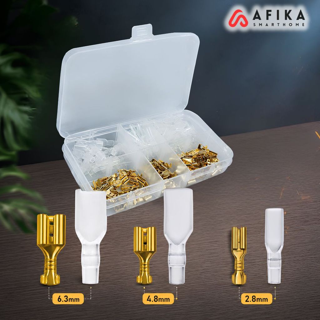 Terminal Wire Crimp Connector Spade Kit 120 ชิ้น