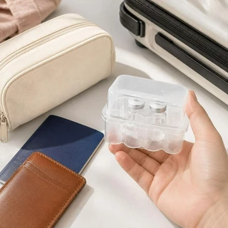 กล่องแบ่งใส - 3/5/7/10ml Flip-Top Vial Storage Box - Snap-on Microtube Storing Case - กล่องใส่ขวดทดสอบ