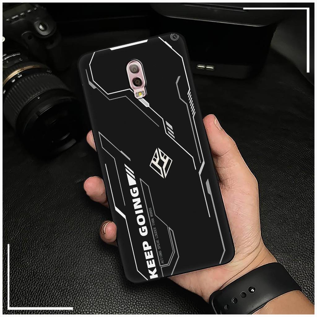 Digital Samsung J7 Plus/C8/J7+เคสโทรศัพท์เนื้อสัมผัส Soft Case Cooling Mecha คู่ Simple Anti-dust ผู้ชายผู้หญิง Creative สีทึบซิลิโคนหรูหราอะนิเมะรวมทุกอย่างขอบอินเทรนด์สนุก